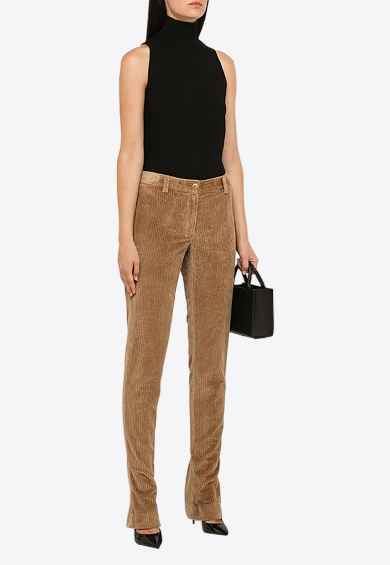 Stretch Corduroy Bell Bottom Pants