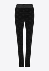 Logo Monogram Jersey Leggings