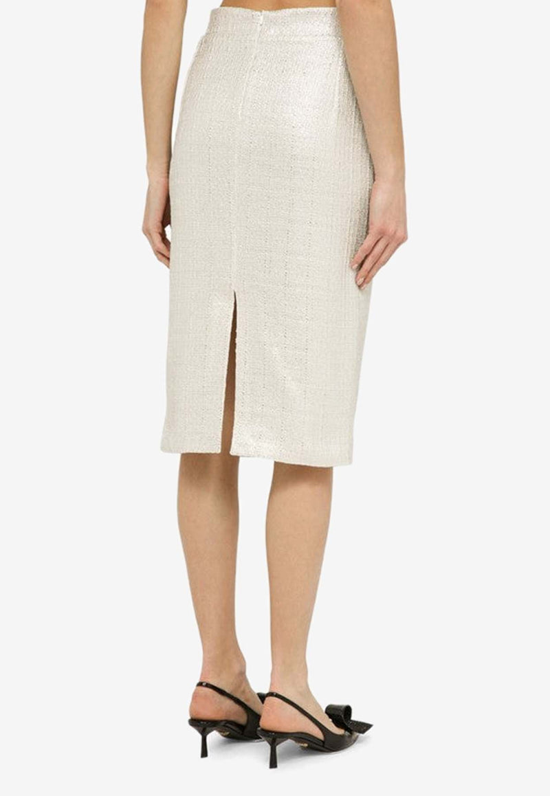 Boucle Knee-Length Skirt