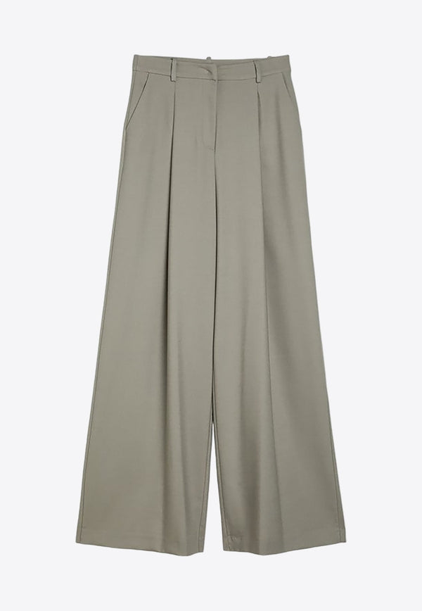 Wool Wide-Leg Pants