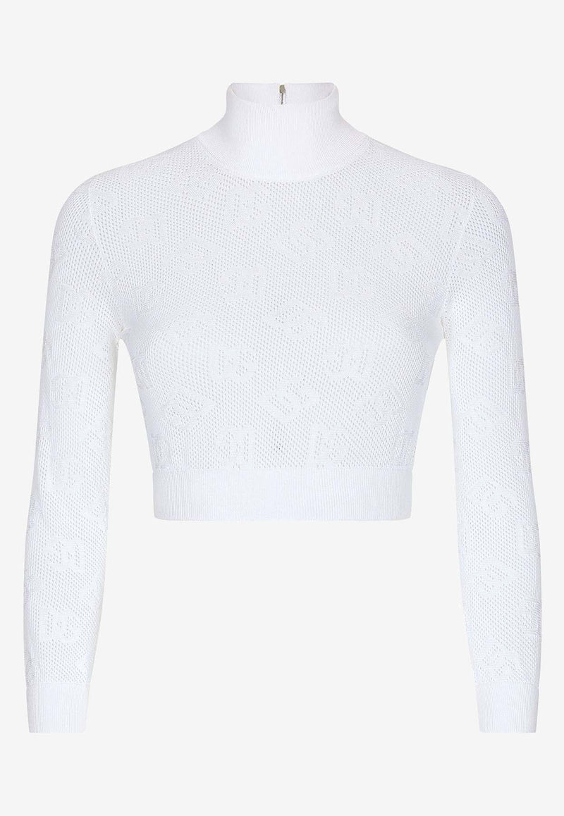 DG Logo Crop Knit Top