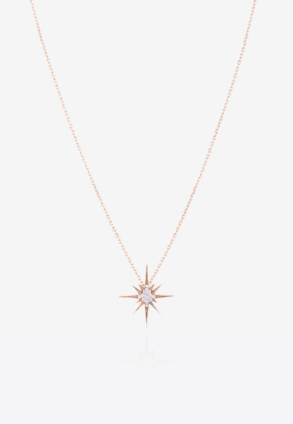 Sparkle Collection Necklace in 18-karat Rose Gold with White Diamonds