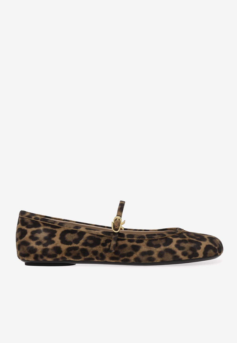 Carla Leopard-Print Ballerina Flats