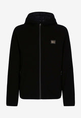 Logo Plaque Zip-Up Jacket