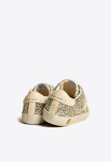 Baby Girls Old School Glittered Low-Top Sneakers