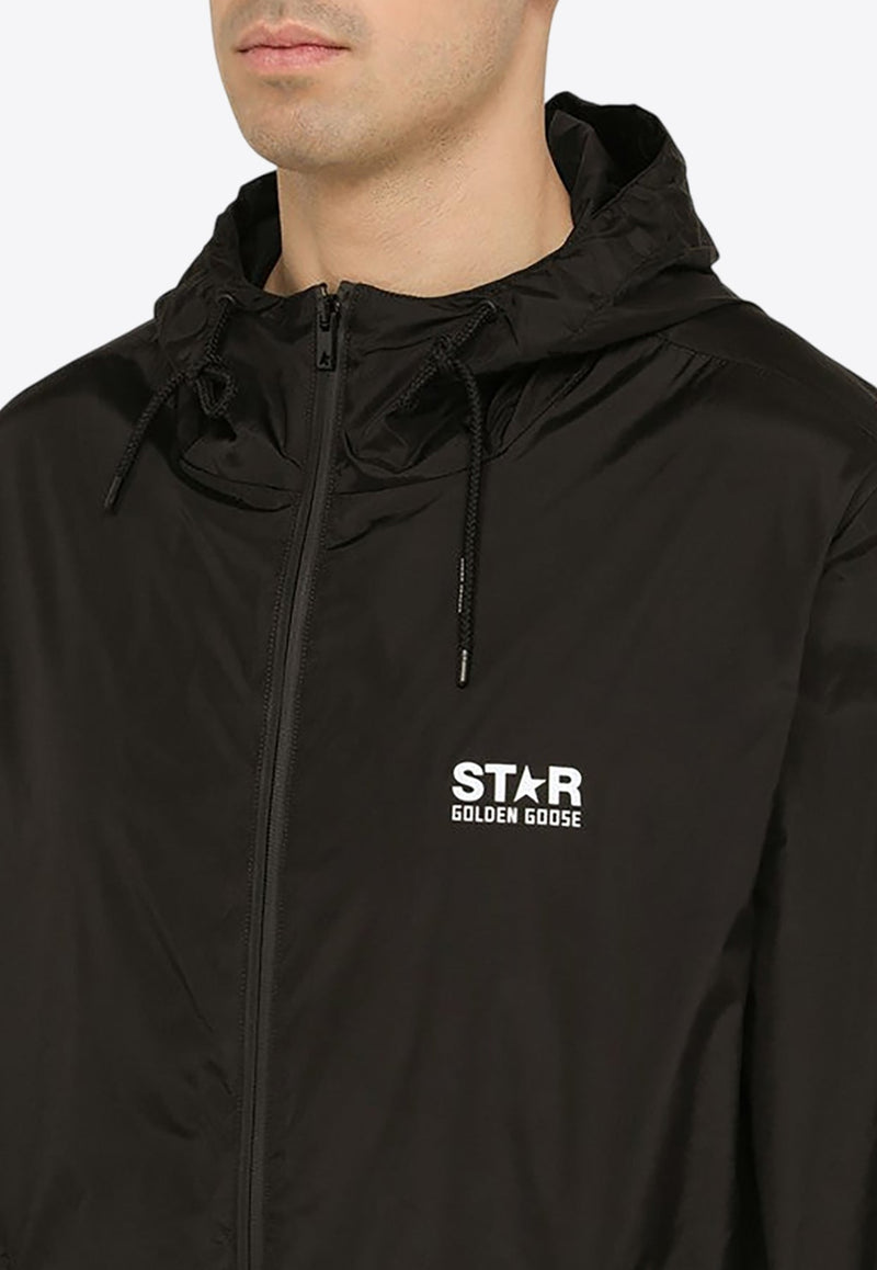 Star Logo Print Windbreaker Jacket
