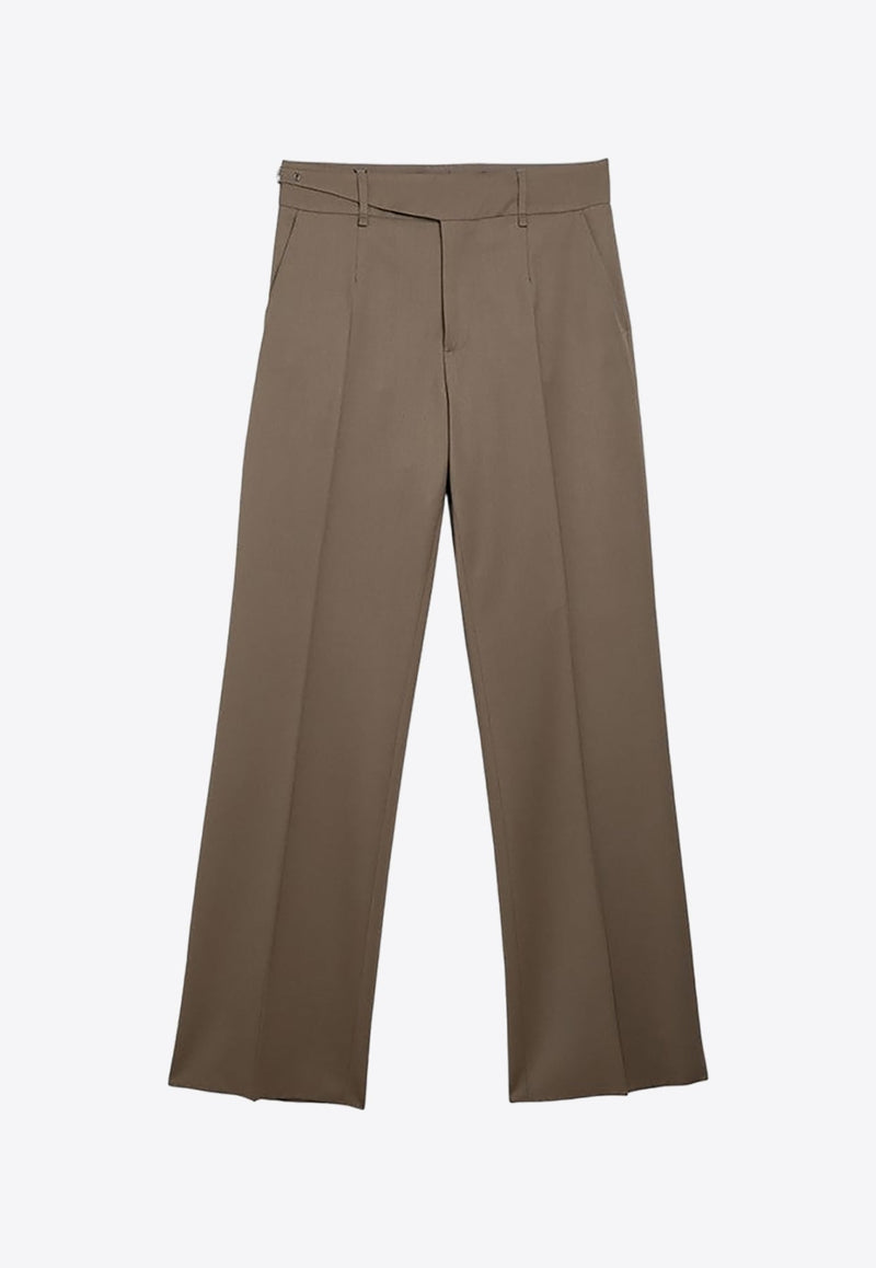 Belted Tailored Pants in Wool