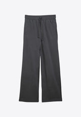 Jersey Wide-Leg Track Pants