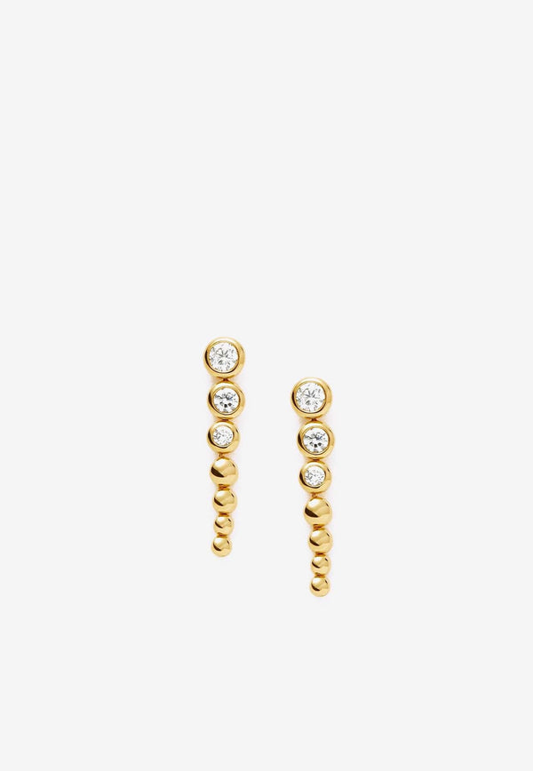 Tennis Beaded Drop Earrings