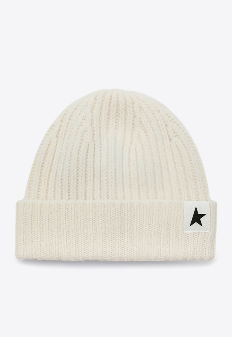 Star Patch Wool Beanie