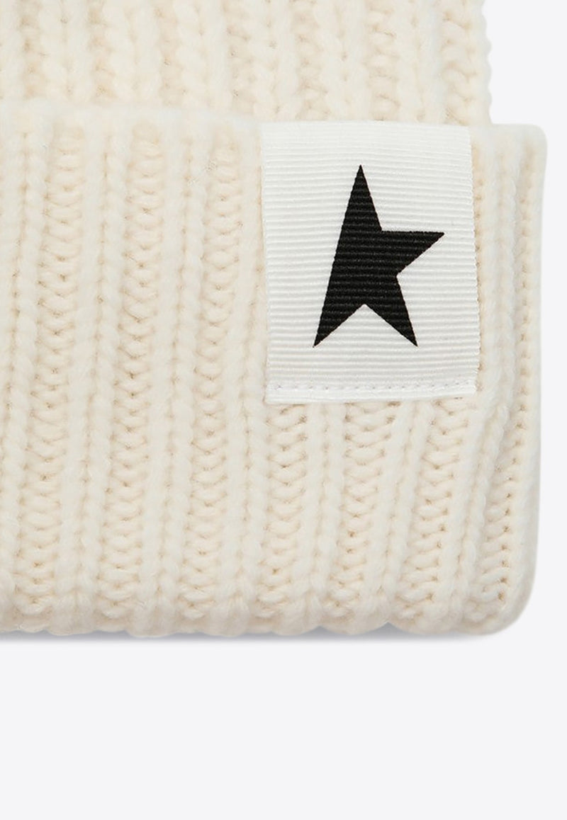 Star Patch Wool Beanie