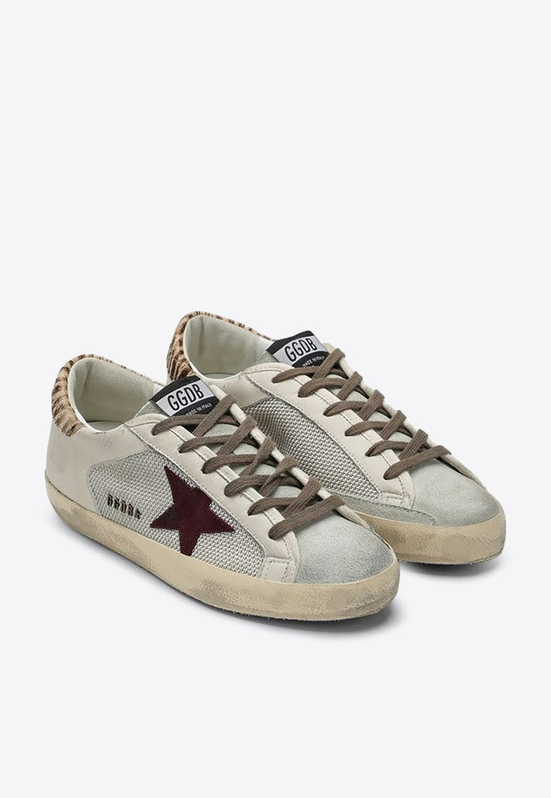 Super-Star Distressed Leather Sneakers