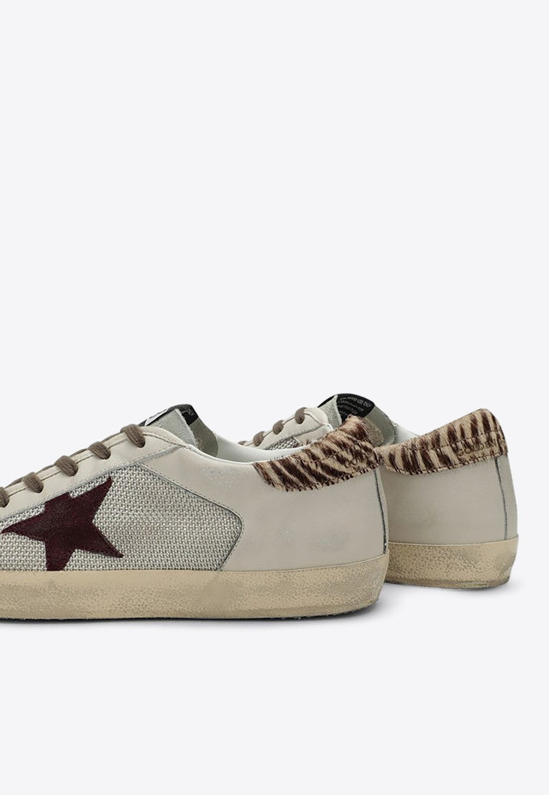 Super-Star Distressed Leather Sneakers