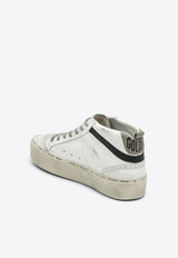 Mid Star Distressed Leather Sneakers