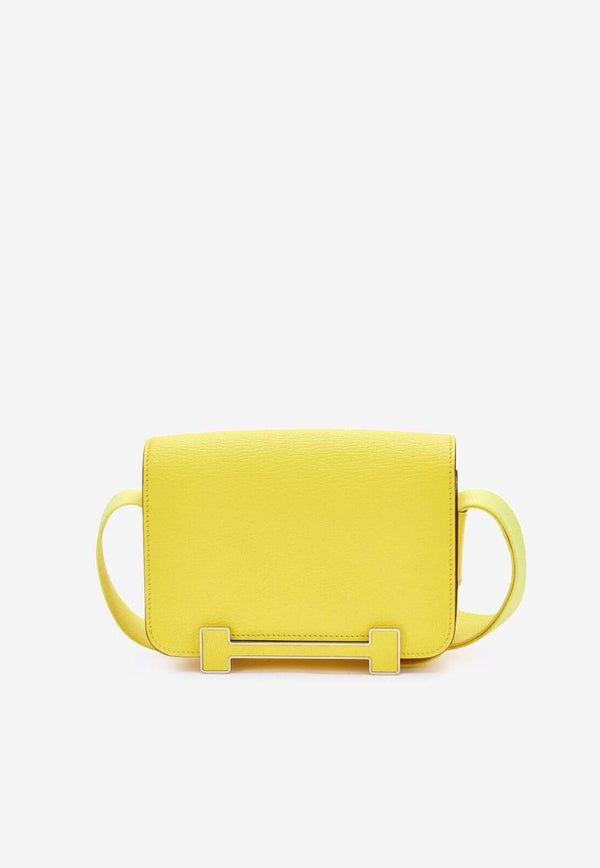 Geta Shoulder Bag in Jaune de Naples Chevre Leather with Palladium Hardware