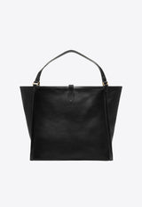 Leather Logo Tote Bag