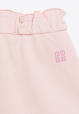 Girls Logo Print Drawstring Shorts