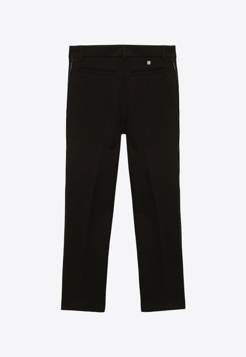Boys Tailored Pants with Side Logo Band