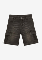 Boys Washed Denim Shorts