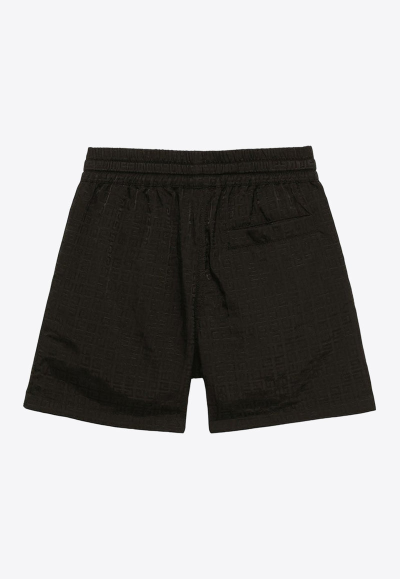 Boys 4G Monogram Nylon Swim Shorts