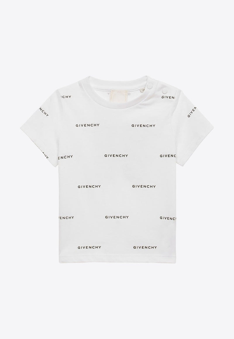 Babies All-Over Logo Print T-shirt