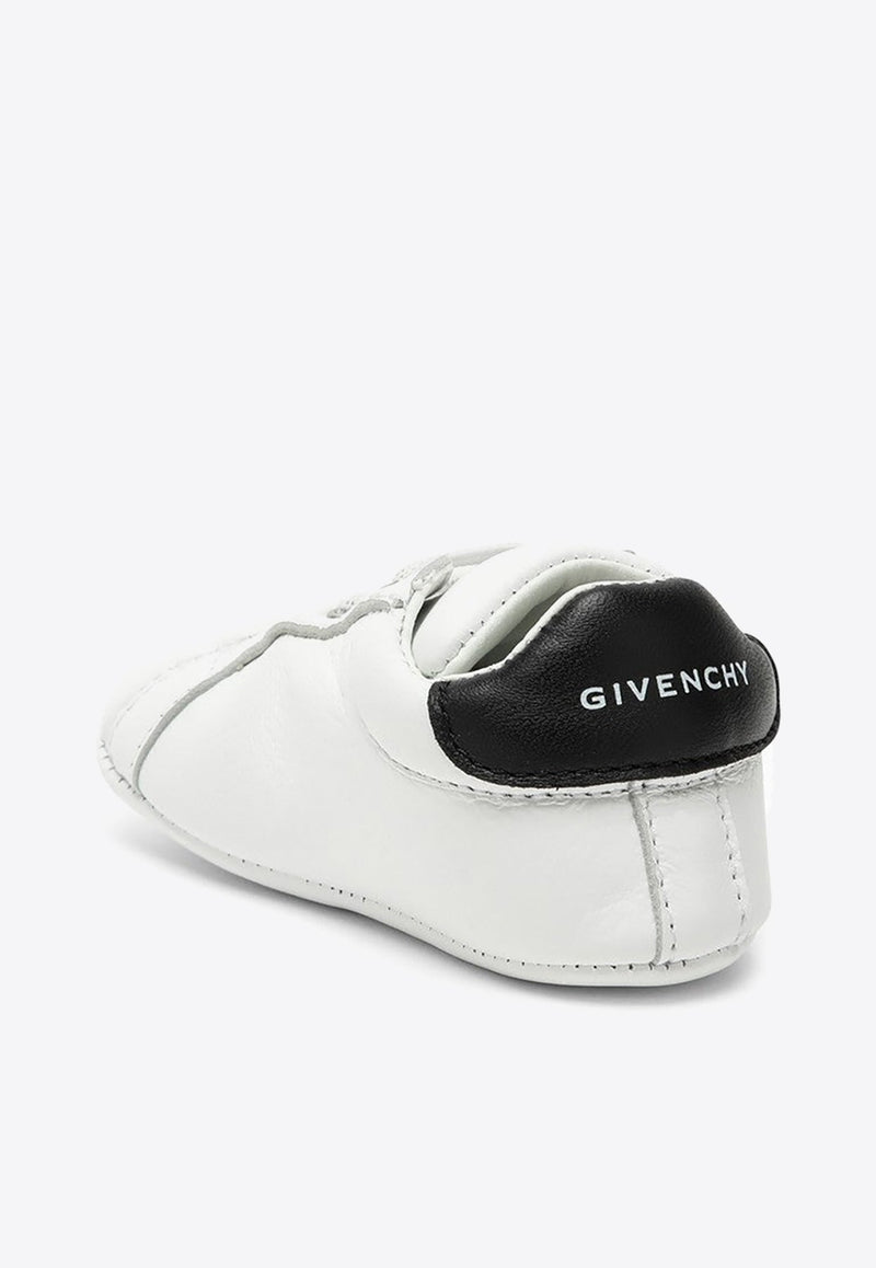 Babies 4G Logo Leather Sneakers