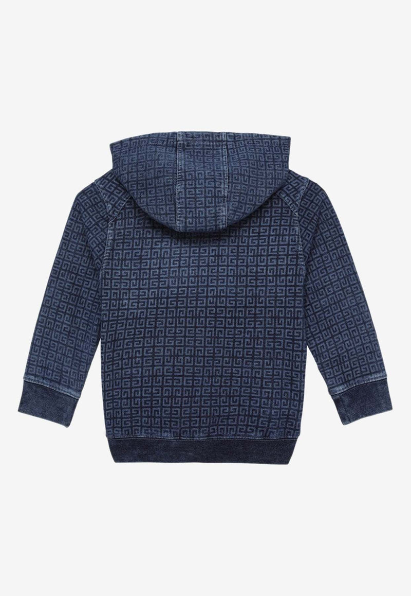 Boys Jacquard 4G Monogram Denim Sweatshirt