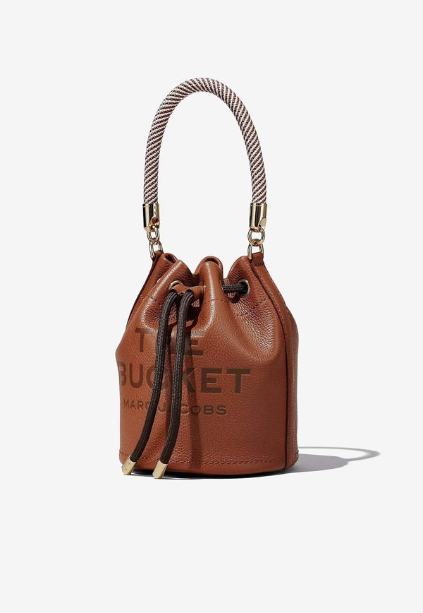 The Leather Logo Bucket Bag