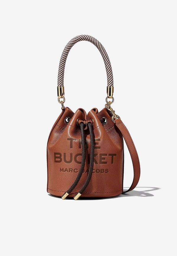 The Leather Logo Bucket Bag