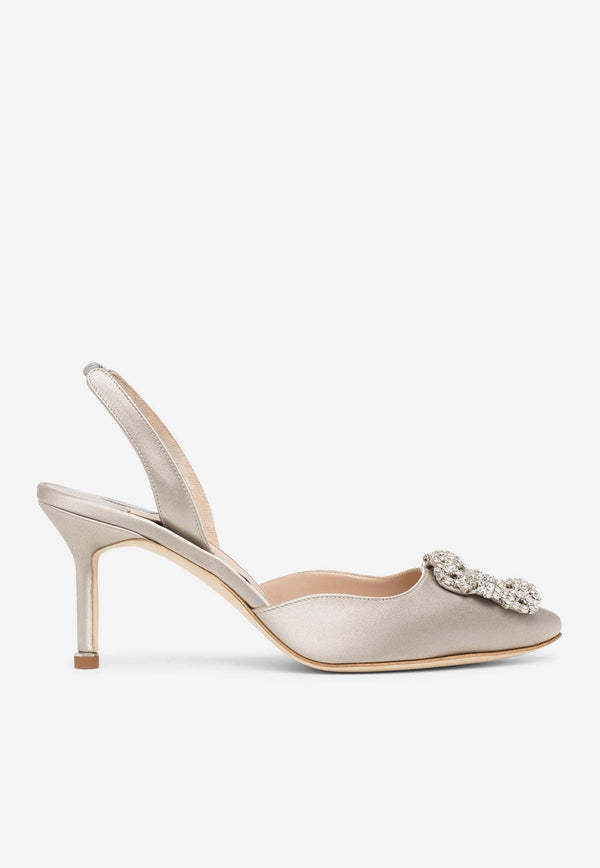 Hangisi 70 Satin Slingback Pumps