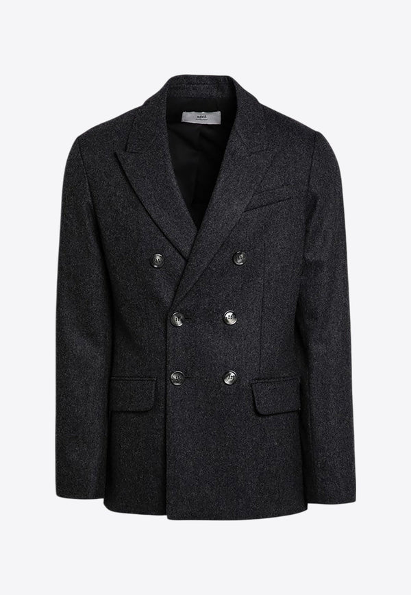 Wool Double-Breasted Jacket