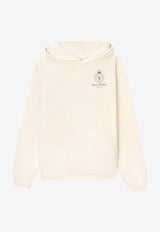 Crown-Printed Hooded Sweatshirt