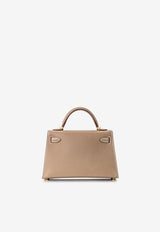 Mini Kelly 20 Sellier in Etoupe Epsom Leather with Gold Hardware