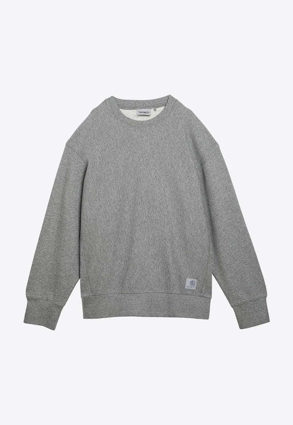 Logo Patch Crewneck Sweatshirt