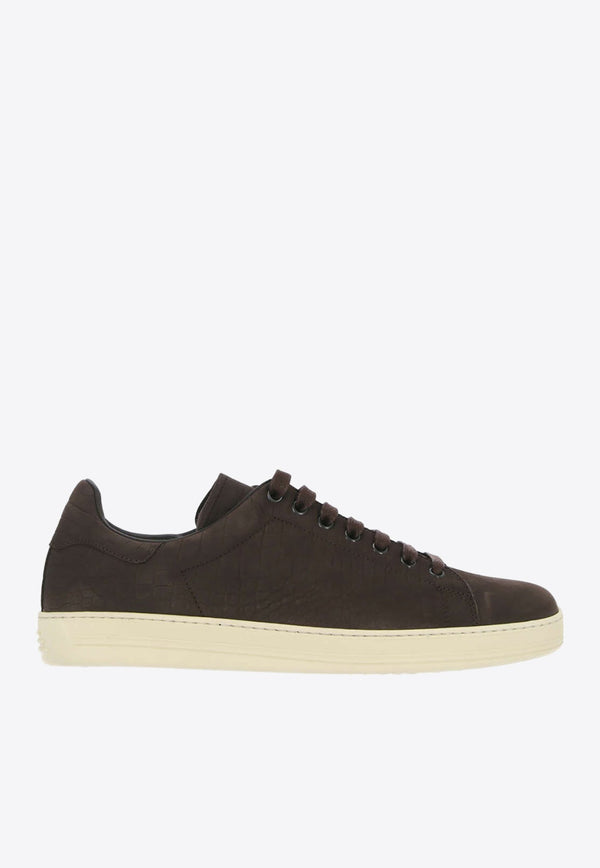 Warwick Croc-Nubuck Low-Top Sneaker