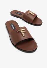 Brighton Leather Slides