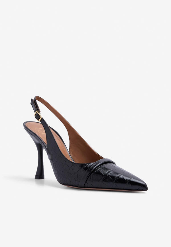 Jama 90 Slingback Leather Pumps