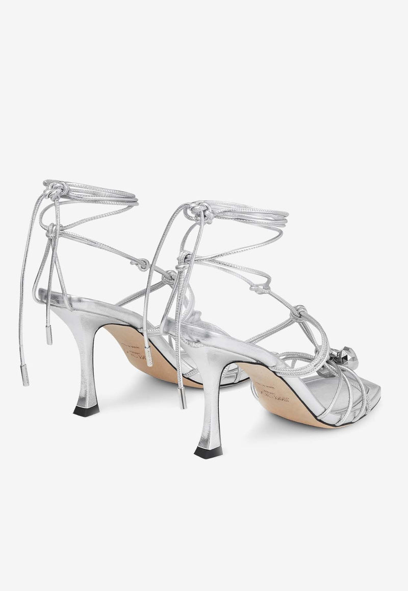 Jemma 90 Metallic Nappa Leather Sandals