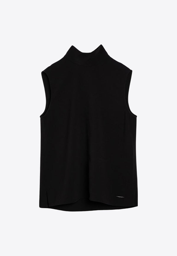 Sleeveless Turtleneck Top