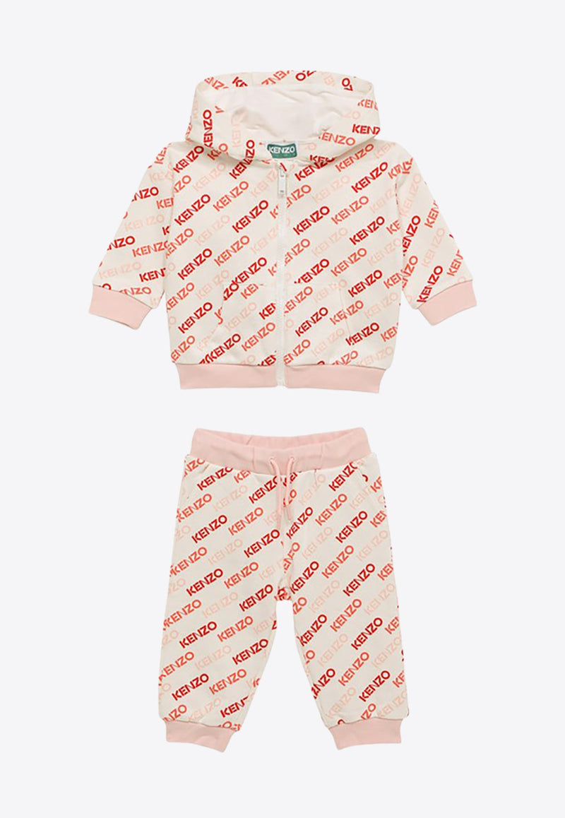 Girls Logo Print Tracksuit Set