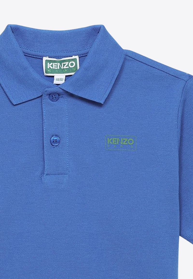 Boys Logo Embroidered Polo T-shirt