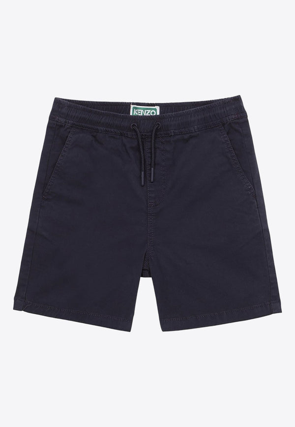 Boys Logo Embroidered Chino Shorts