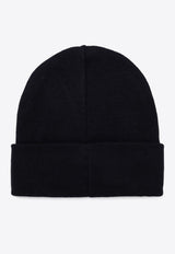 Boys Embroidered Logo Wool-Blend Beanie