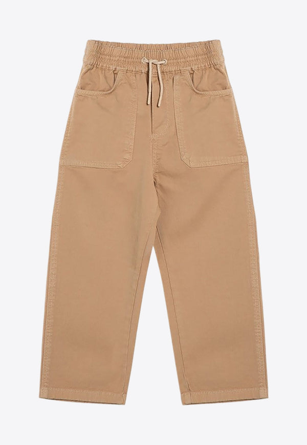 Boys Drawstring Logo Pants