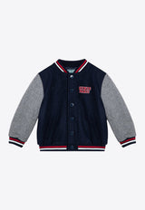 Boys Embroidered Bomber Jacket