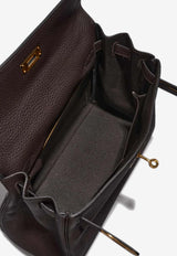 Kelly 28 in Macassar Taurillon Clemence Leather with Gold Hardware