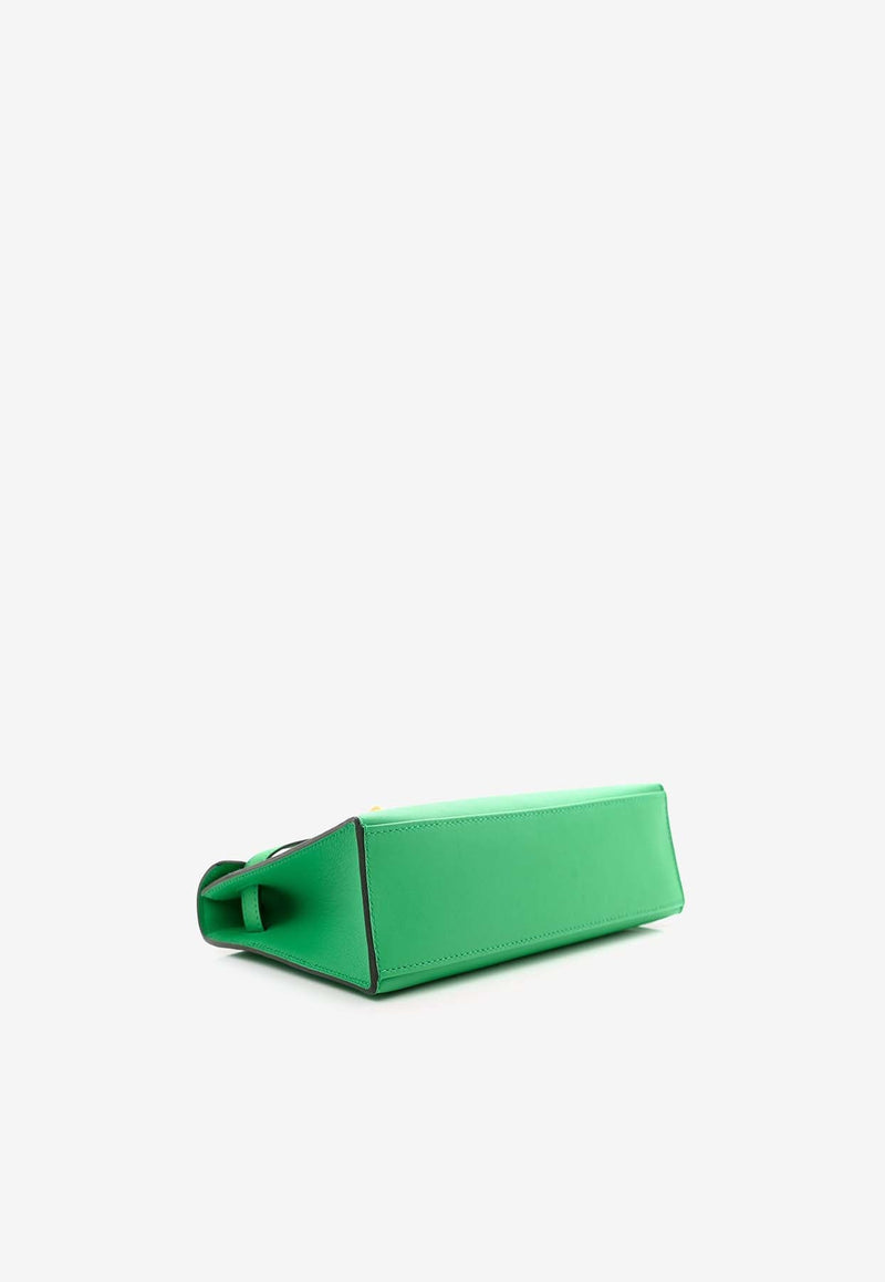 Kelly Pochette Clutch Bag in Menthe Swift Leather with Gold Hardware
