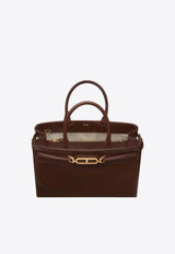 Large Whitney Top Handle Bag in Grain Leather