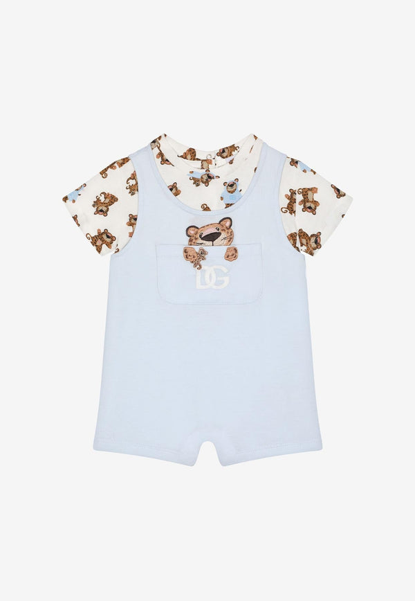 Baby Boys Leopard-Print Jersey Onesie