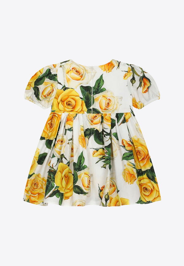 Baby Girls Rose Print Dress